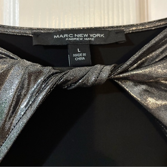 Marc New York Silver Metallic Top - Picture 3 of 3